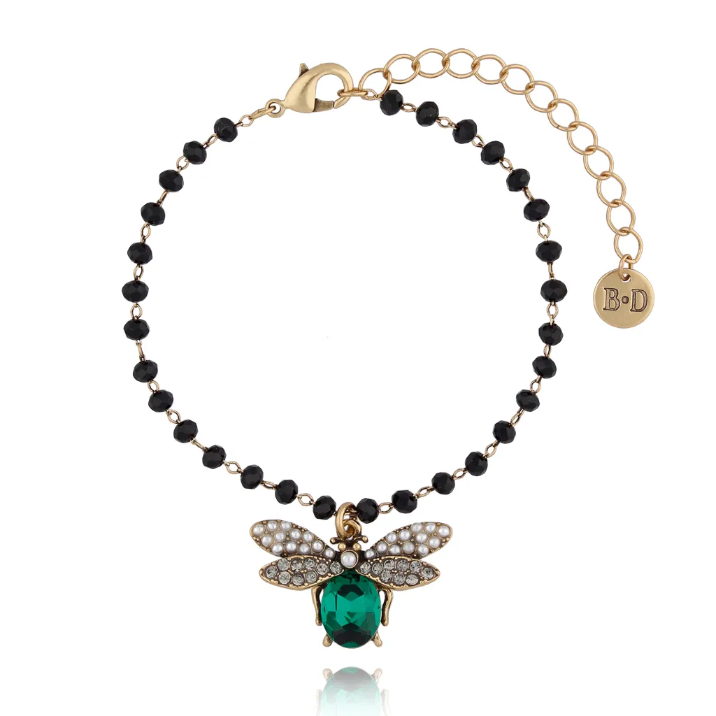 Green Dragonfly Bracelet