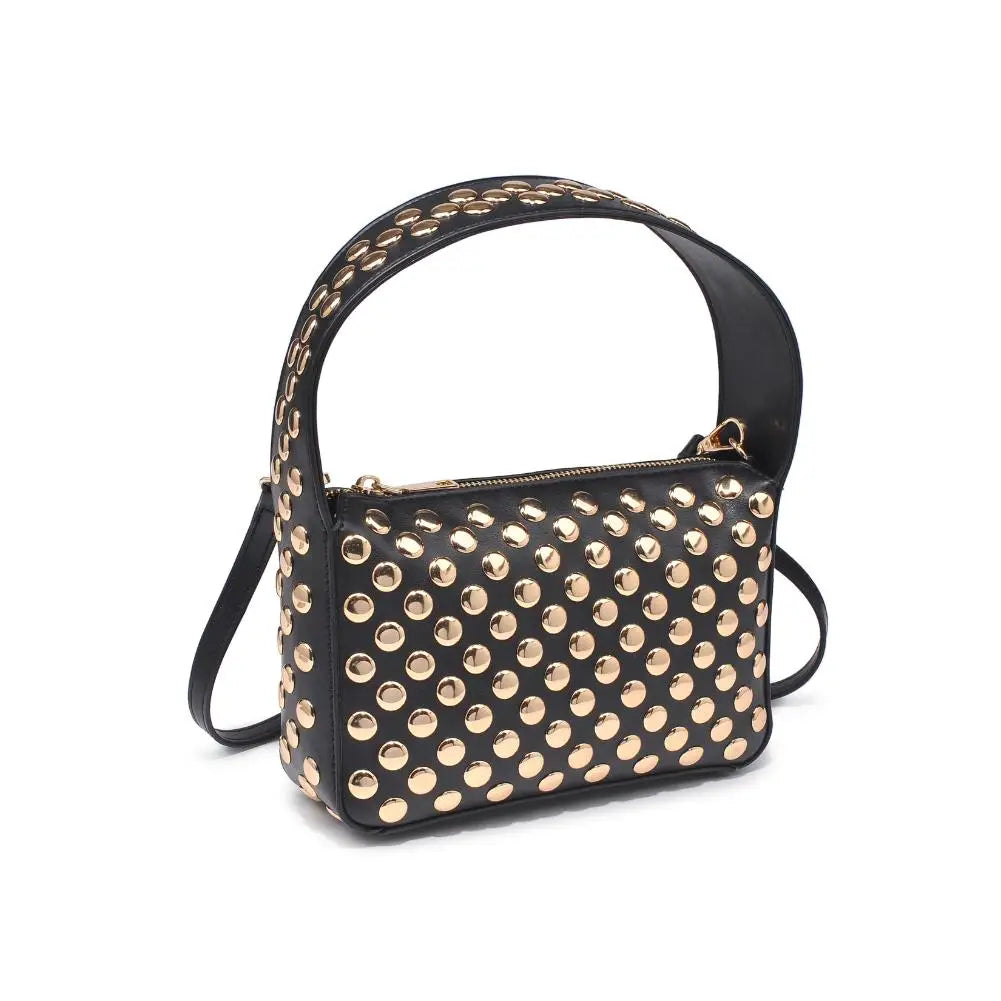 Black Studded Crossbody