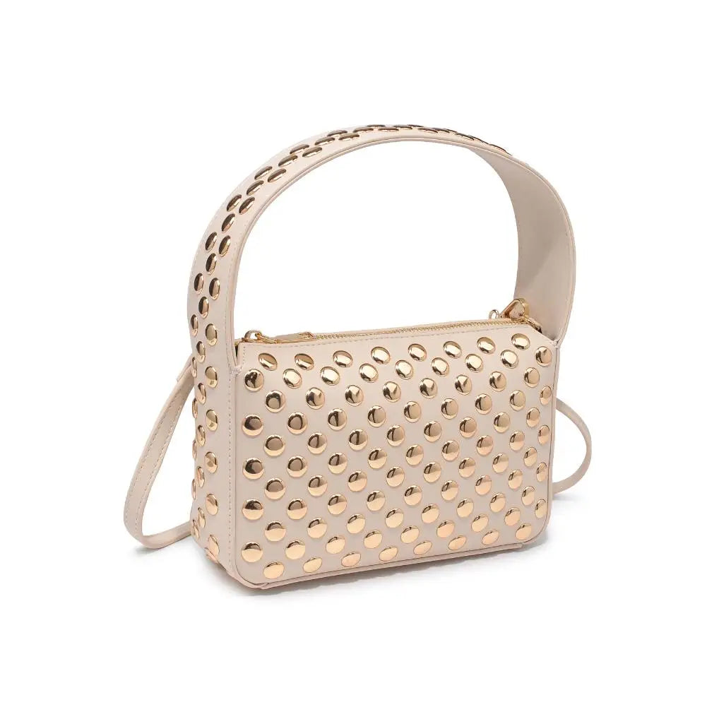 Oat Milk Studded Crossbody