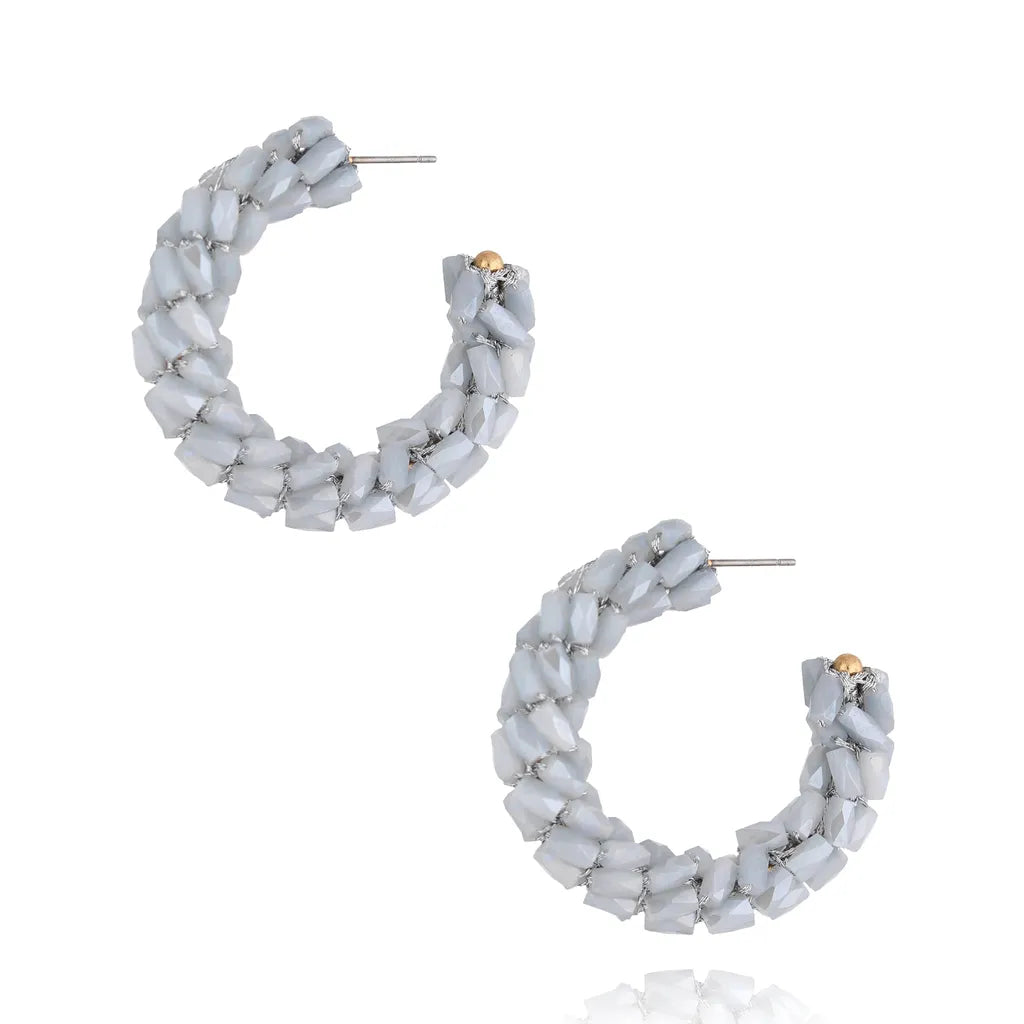 Ella Gray Crystal Hoops