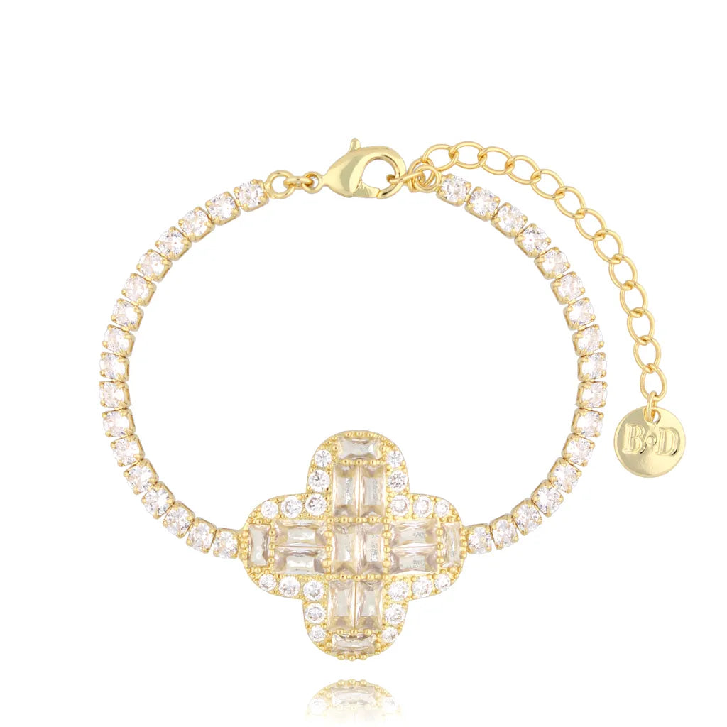 Cristal Clover Bracelet