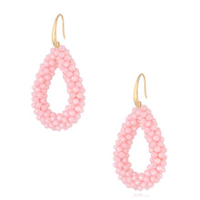 Load image into Gallery viewer, Luminous Baby Pink Crystal Earrings
