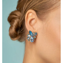 Load image into Gallery viewer, Blue Crystal Earrings
