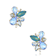 Load image into Gallery viewer, Blue Crystal Earrings
