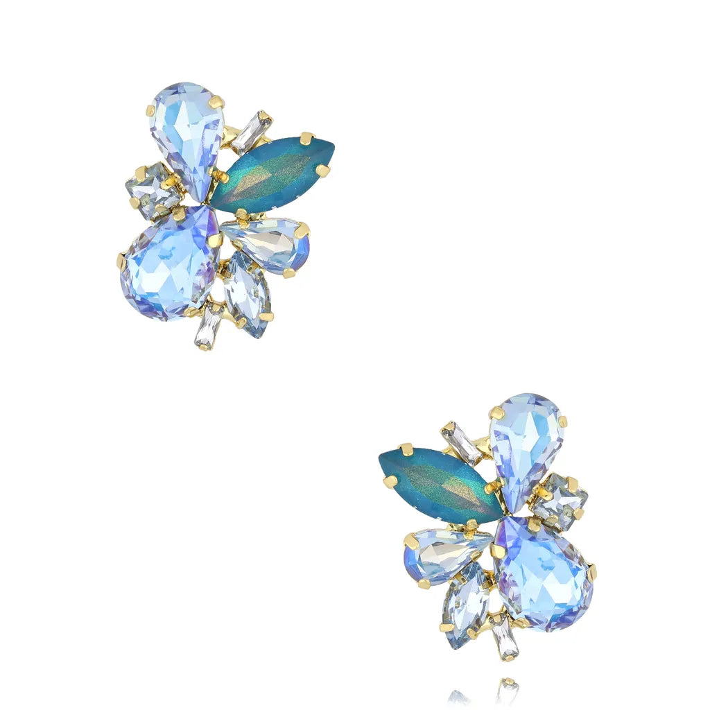 Blue Crystal Earrings