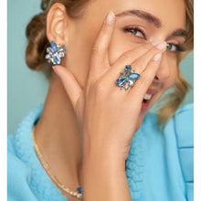 Load image into Gallery viewer, Blue Crystal Earrings
