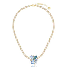 Load image into Gallery viewer, Blue Crystal Choker Necklace
