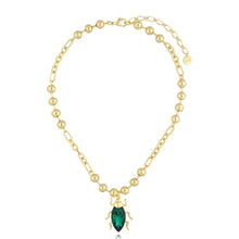 Load image into Gallery viewer, Emerald Beetle Necklace Esther
