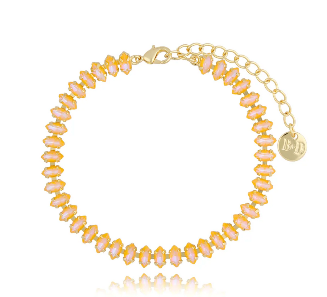 Honestly Peach Crystal Bracelet