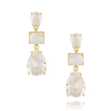 Load image into Gallery viewer, Clear Crystal Drop Earrings
