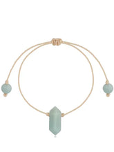 Load image into Gallery viewer, Amazonite Stone Traveler Adjustable Bracelet
