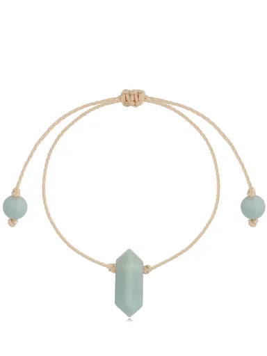 Amazonite Stone Traveler Adjustable Bracelet