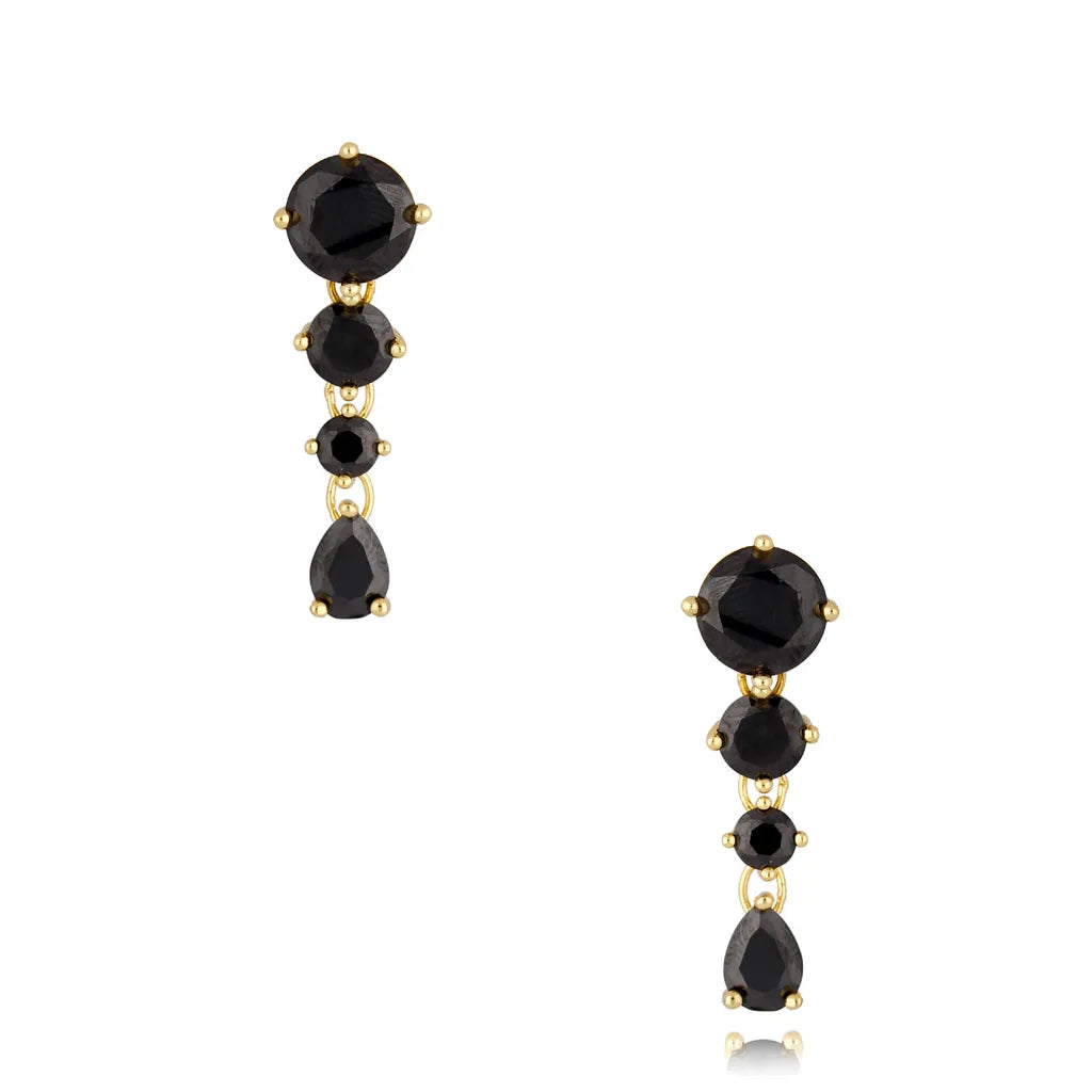 Izzy Black Crystals Earrings