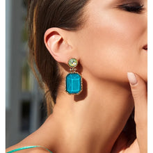 Load image into Gallery viewer, Green Crystal Luxury Earrings
