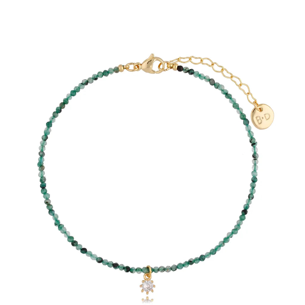 Crystal Emerald Anklet