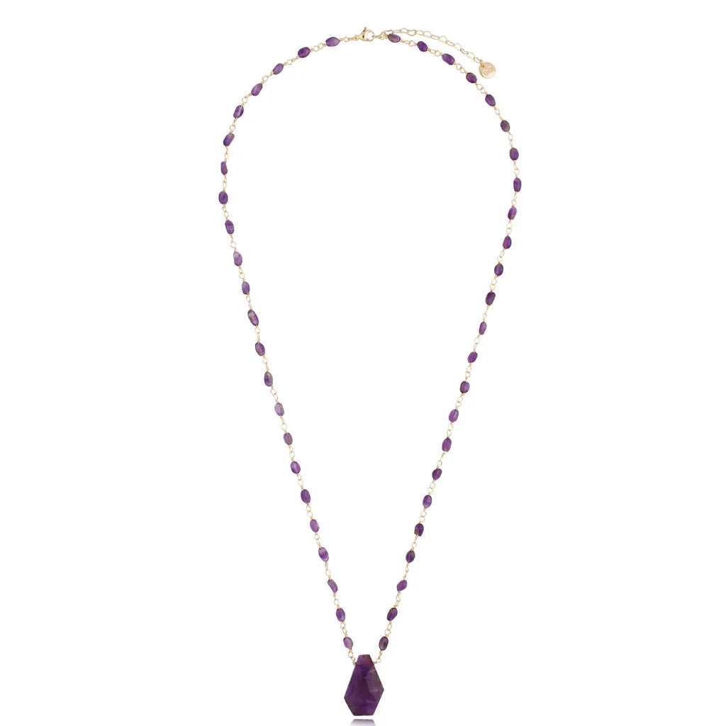 Purple Amethyst Necklace