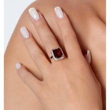 Load image into Gallery viewer, Red Crystal Majestic Adjustable Ring
