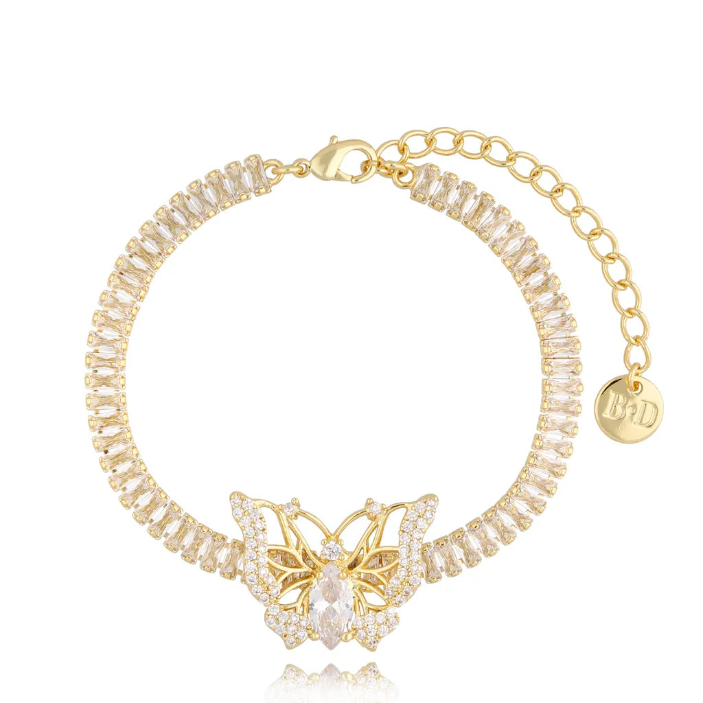 Lady Butterfly Gold Bracelet