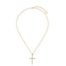 Load image into Gallery viewer, White Cross Madeline Necklace
