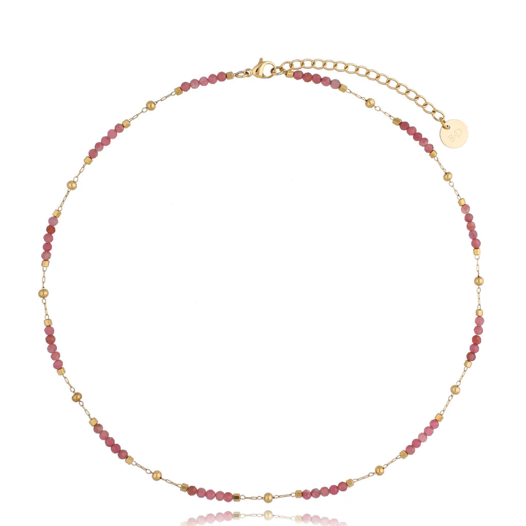 Dusty Pink Tourmaline Necklace