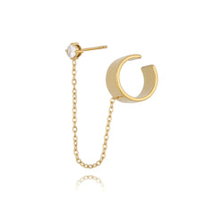 Load image into Gallery viewer, Gold Ear Cuff with Chain Dauglas
