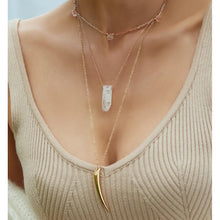 Load image into Gallery viewer, Dainty Clear Quartz Necklace
