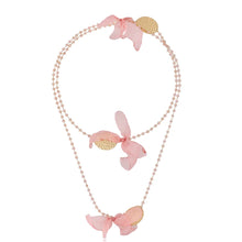 Load image into Gallery viewer, Dusty Pink Blossom Flower Necklace
