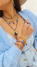 Load image into Gallery viewer, Blue Beetle Gold Chain Bracelet
