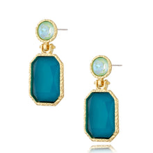 Load image into Gallery viewer, Green Crystal Luxury Earrings
