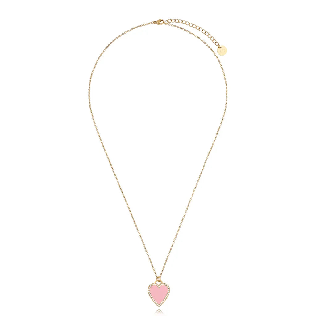 Necklace with Pink Heart Cassandra