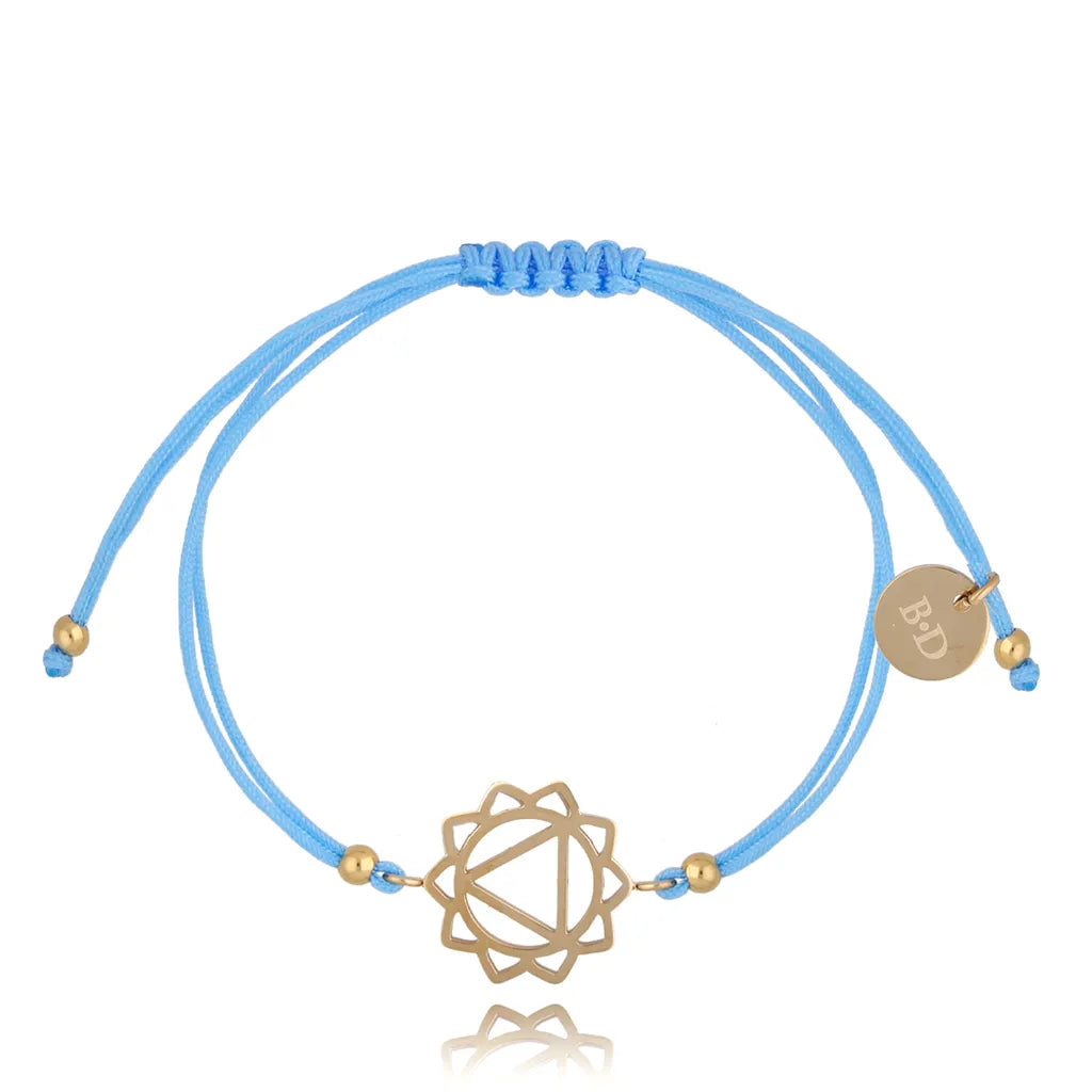 Blue Throat Chakra Adjustable Bracelet