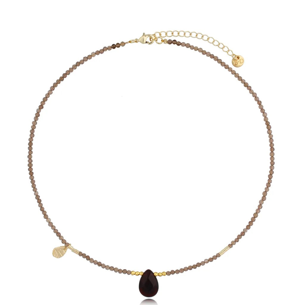 Smokey Quartz Dainty Choker