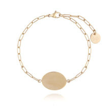 Load image into Gallery viewer, Gold Oval Bracelet
