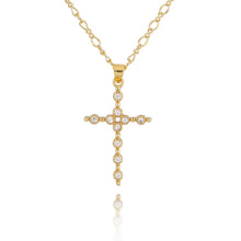 Load image into Gallery viewer, White Cross Madeline Necklace
