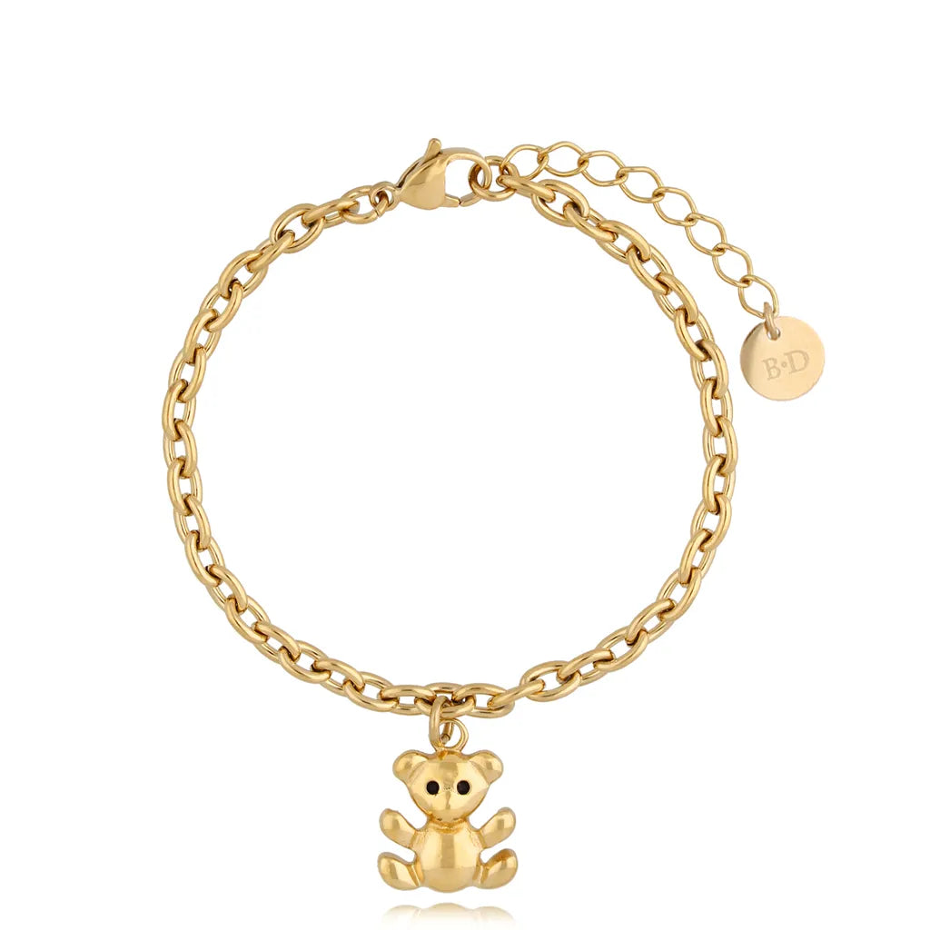 Gold Bear Bracelet