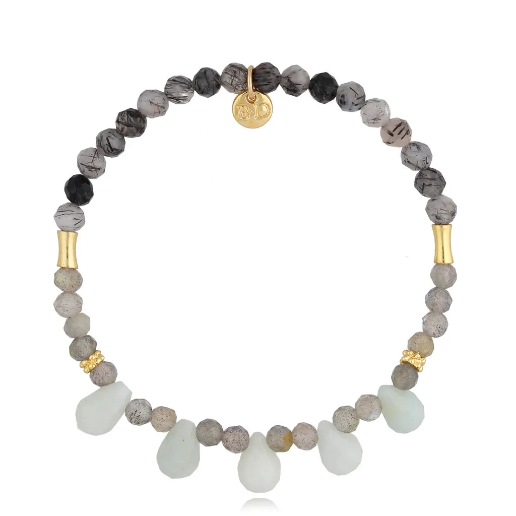 Mint Drops Grey Bracelet