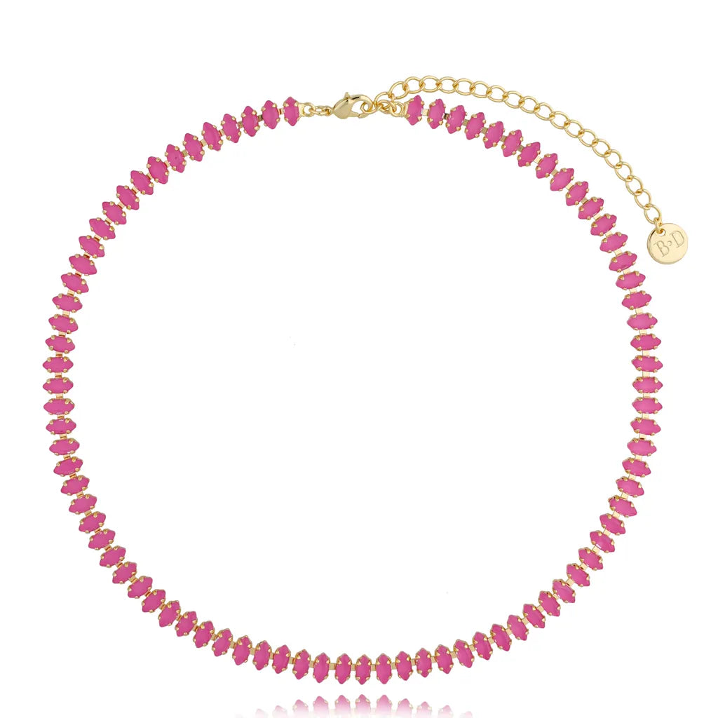 Honestly Pink Crystal Necklace