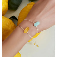 Load image into Gallery viewer, Amazonite Stone Traveler Adjustable Bracelet
