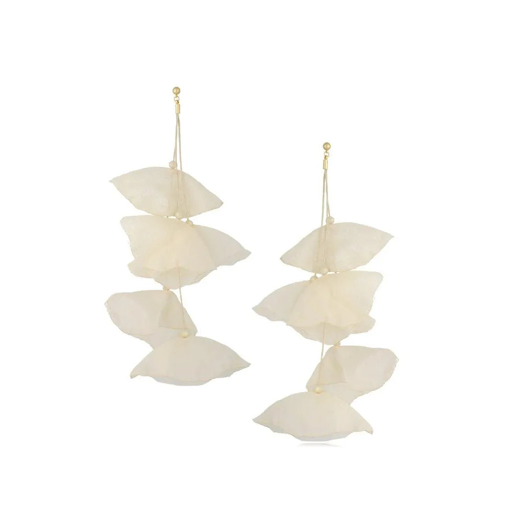 Cream Blossom Earrings