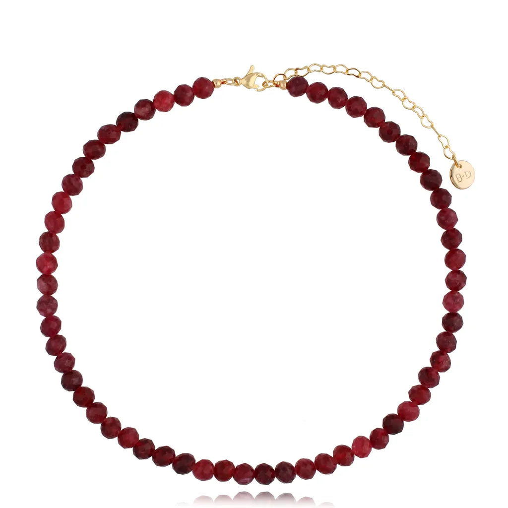 Garnet Stone Necklace