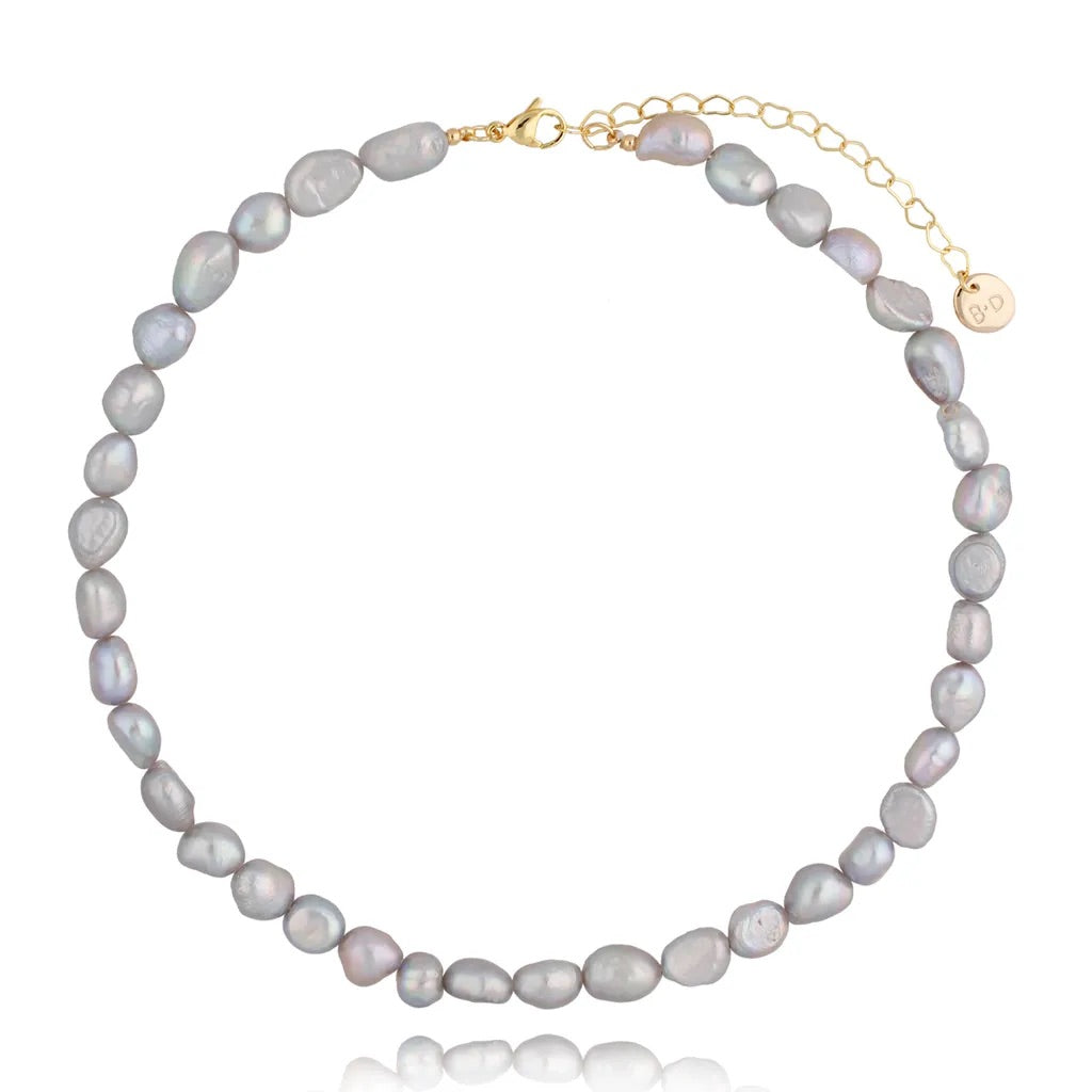 Gray Pearl Necklace