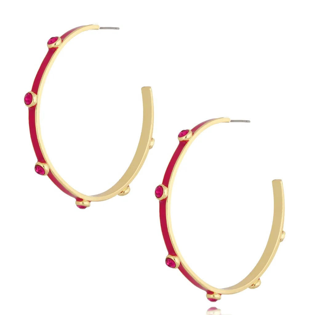 Fuchsia Hoops